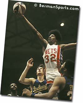 1973-74 NEW YORK NETS JULIUS ERVING DR J ABA BASKETBALL 8X10 TEAM PHOTO 